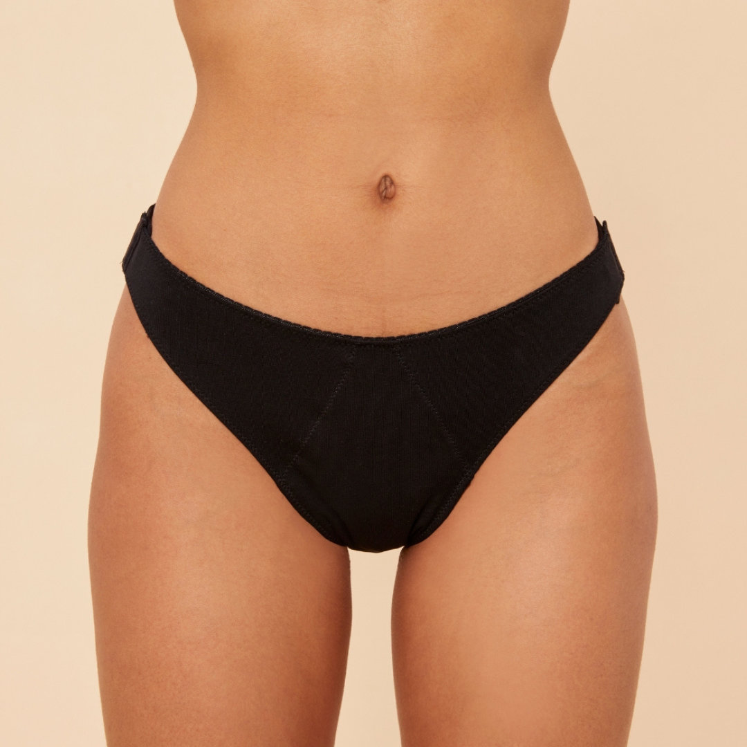 Mia Black Detachable Panties - Medium Absorption