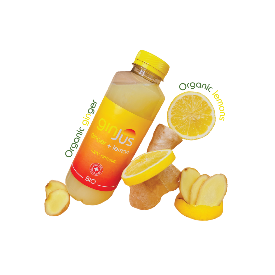 Organic ginger and lemon drink